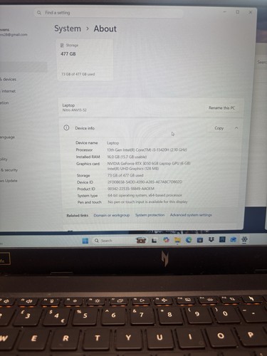 Acer nitro anv15 52 - nitro, v